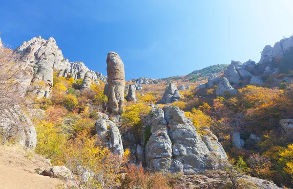 Autumn mountain. Ghost Valley, Demerdji, Crimea, Ukraine — Stock Photo, Image