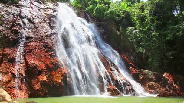 Nyastolsfossen vodopád — Stock video