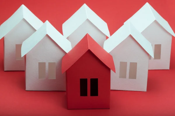 Paper houses — Stock Photo, Image