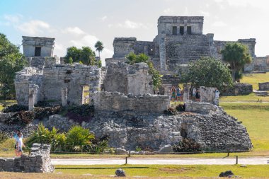 Meksika 'daki Tulum arkeolojik alanı