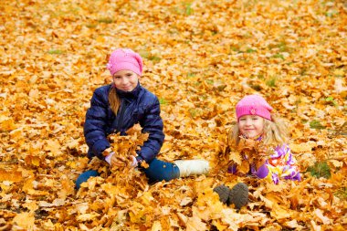 Çocuk sonbahar Park