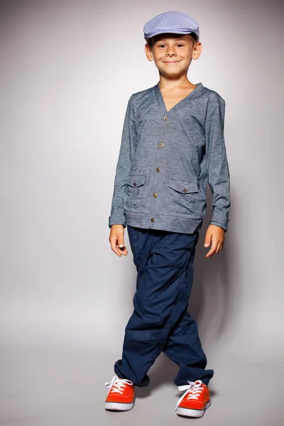 Pojke mode porträtt — Stockfoto