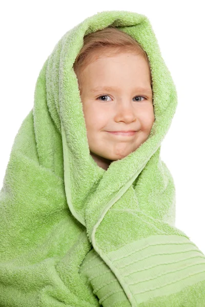 Niño en toalla de baño —  Fotos de Stock