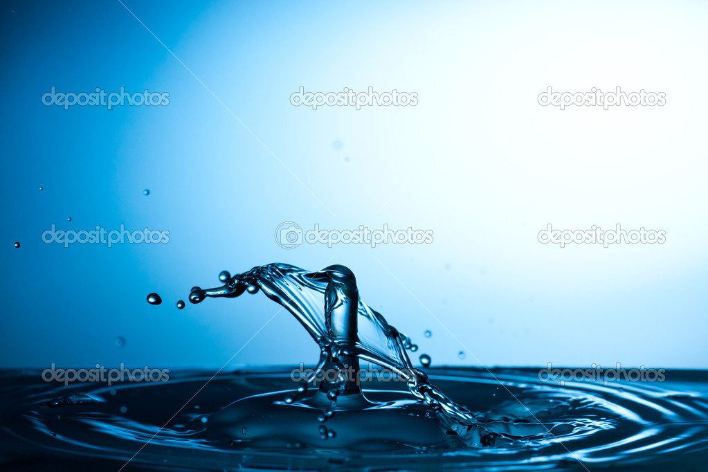 Water drop falling and colliding Stock Photo by ©trancedrumer 13861076