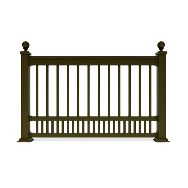 Küre ile kahverengi metal tasarım korkuluk