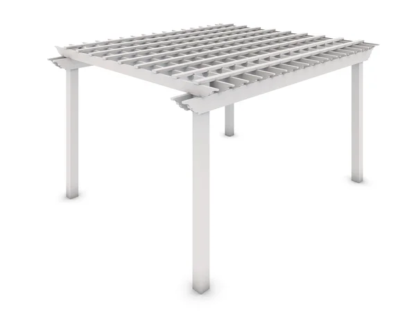 beyaza Beyaz ahşap pergola