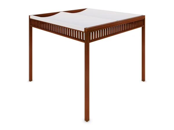 Beyaz tasarım ahşap pergola