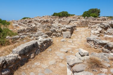 gournia kalıntıları. Crete, Yunanistan