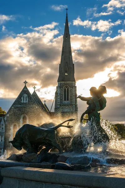 Fonte de Gefion. Copenhaga, Dinamarca — Fotografia de Stock