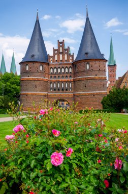 holstentor. Lubeck, Almanya