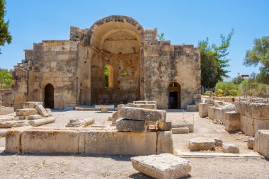 karşın antik sitesi. Crete, Yunanistan