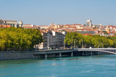 Lyon cityscape. Fransa