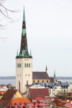 eski bir kasaba. Tallinn, Estonya