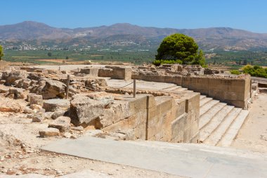 phaistos Sarayı. Crete, Yunanistan