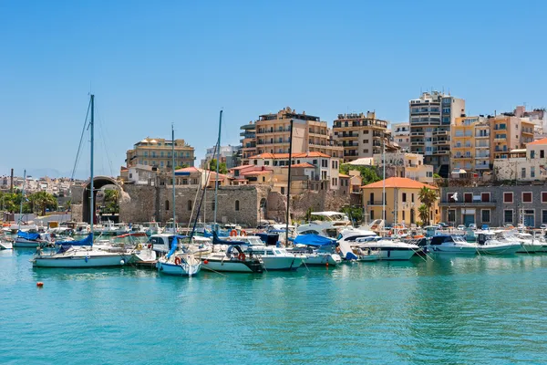 Heraklion haven. Crete, Griekenland — Stockfoto