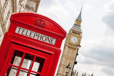 telefon kulübesi. Londra, İngiltere