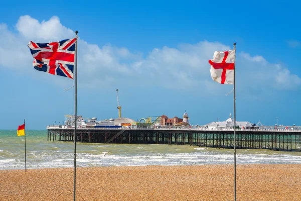 Brighton pier. İngiltere — Stok fotoğraf