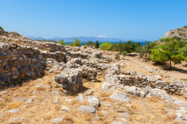 gournia kalıntıları. Crete, Yunanistan