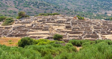 gournia kalıntıları. Crete, Yunanistan