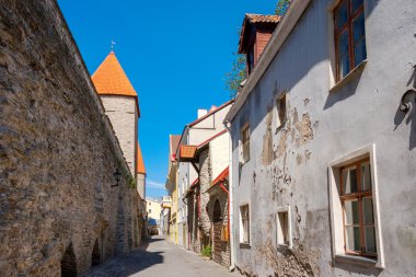 eski sokak. Tallinn, Estonya