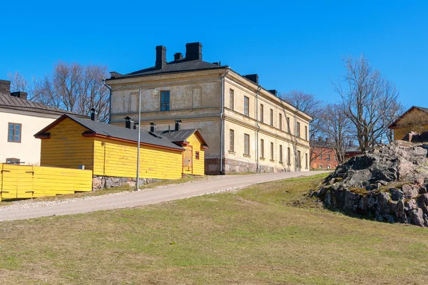 Calle. Isla de Suomenlinna, Finlandia —  Fotos de Stock