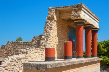 knossos Sarayı. Crete, Yunanistan