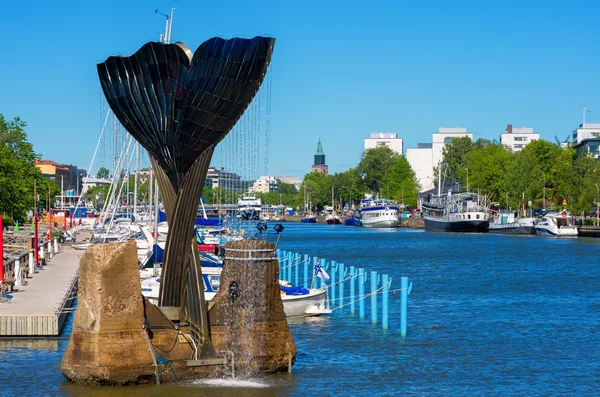 Vista de Turku. Finlândia — Fotografia de Stock