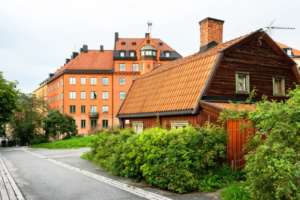 Houses at Sodermalm in Stockholm. Sweden — Stock Photo, Image