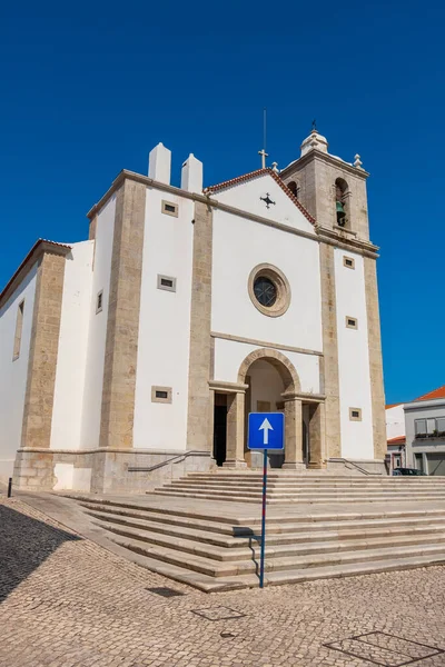 Die Kirche Saint Peters Befindet Sich Historischen Zentrum Von Peniche — Stockfoto