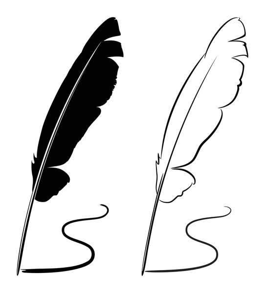 Plumas — Vector de stock