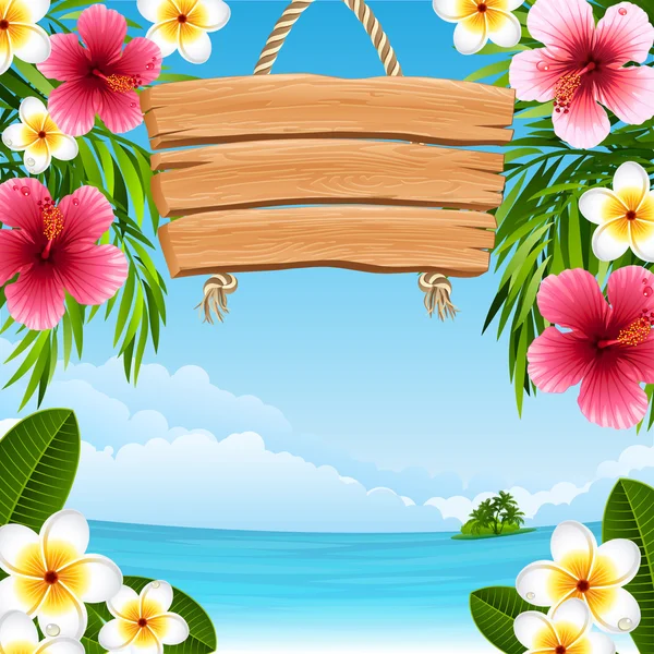 Paisagem tropical —  Vetores de Stock