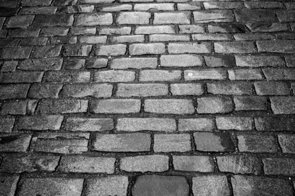 Street paved with cobblestone — Stock Photo, Image