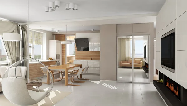 İç modern lüks daire