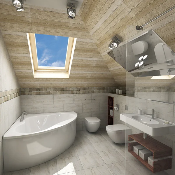 Modern banyo iç mimarisi