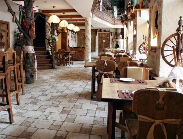 Restaurant in landelijke stijl — Stockfoto