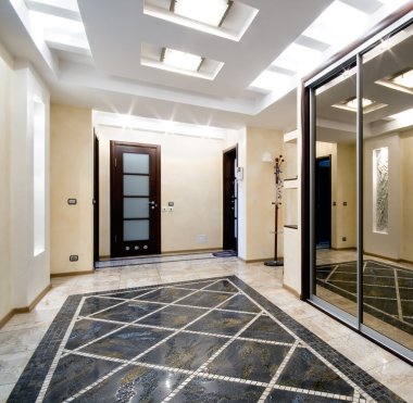Yeni bir daire lüks salonunda