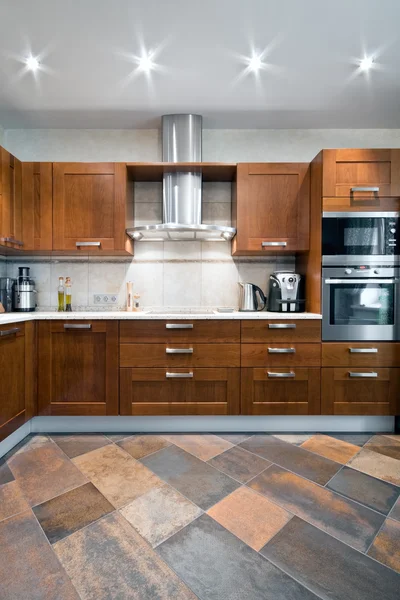 Interior of a new kitchen — Stock Photo, Image