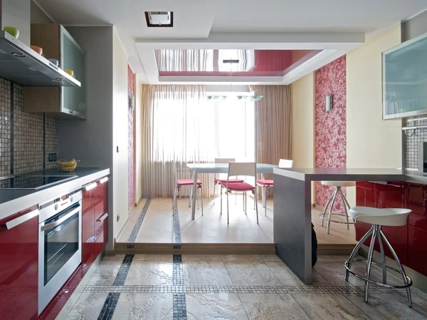 Interior of a new modern kitchen — Stock Photo, Image