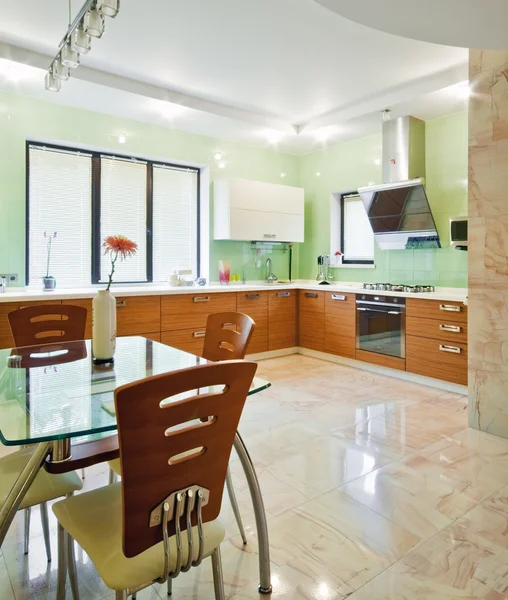 Interior of a new modern kitchen — Stock Photo, Image