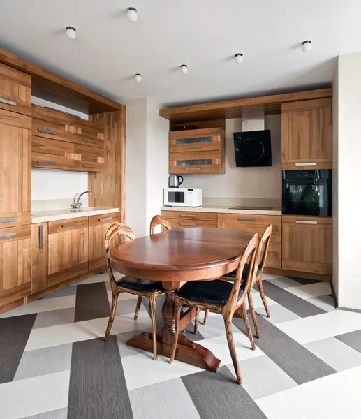 Interior of a new modern kitchen — Stock Photo, Image