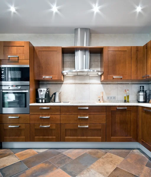 Interior of a new kitchen — Stock Photo, Image