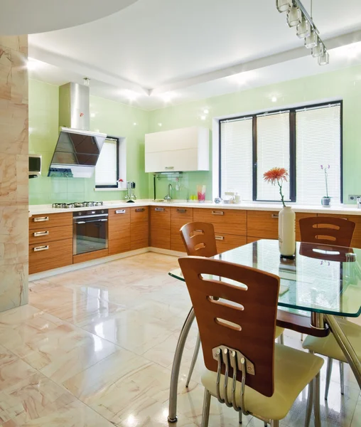 Interior of a new modern kitchen — Stock Photo, Image