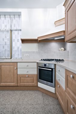 Lüks mutfak iç mimarisi.