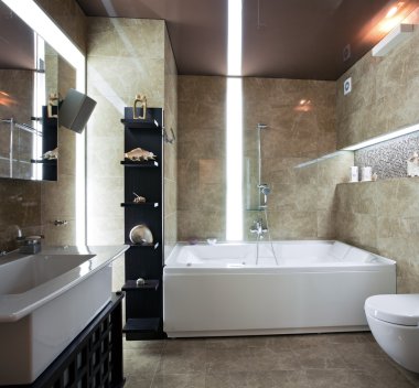 Lüks banyo içi.