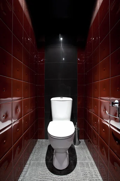 WC helyiség, piros színben — Stock Fotó