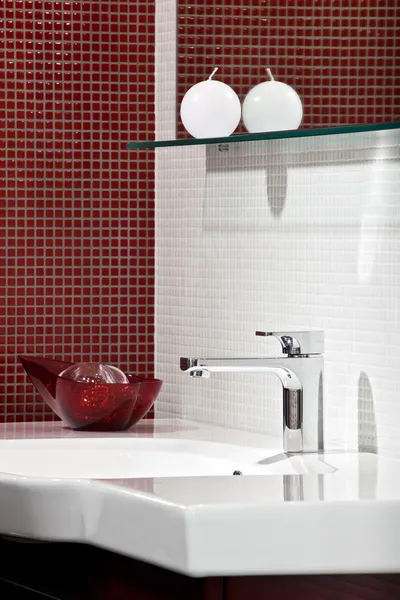 Skład w nowoczesne łazienki wnętrza — Zdjęcie stockowe