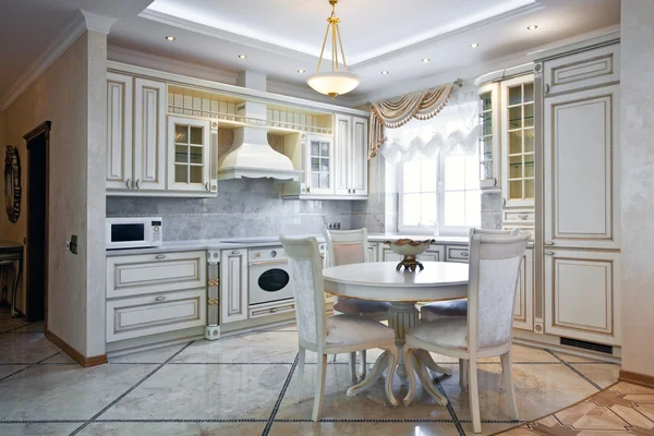 Luxusní kuchyňský interiér — Stock fotografie