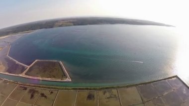 anten 360 derecelik panoramik soline Slovenya, yer ekstraksiyon deniz tuzu.