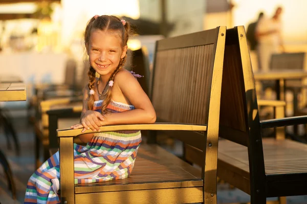 Bella bambina primo piano — Foto Stock