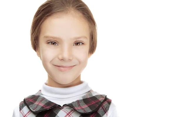 Portret pięknej uśmiechający się młoda dziewczyna — Zdjęcie stockowe
